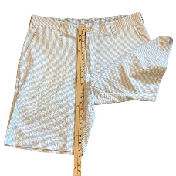 Bills Khakis Seer Sucker Parker Shorts Mens 36 Striped Reg Flat Front USA Made - Picture 9 of 9